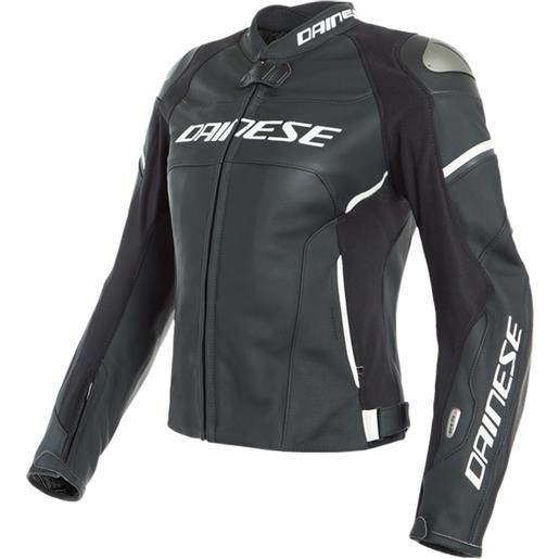 DAINESE giacca in pelle dainese racing 3 d-air® donna bianco