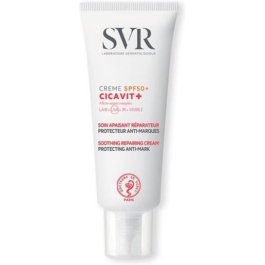 SVR cicavit+ - crème spf50+ trattamento lenitivo riparatore anti-segni, 40ml