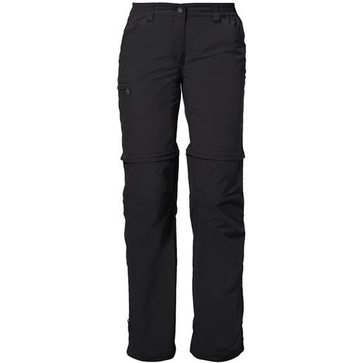 Vaude farley zip off iv regular pants nero 48 donna