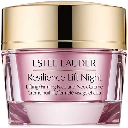 Estee lauder resilience lift face and neck night creme, 50 ml - trattamento notte lifting viso, collo e décolleté