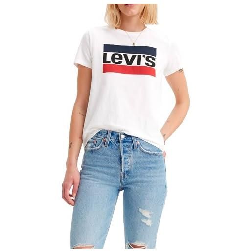 Levi's hr decon iconic bf skirt gonna, blu (meer in the middle 0009), unica (taglia produttore: 26) donna