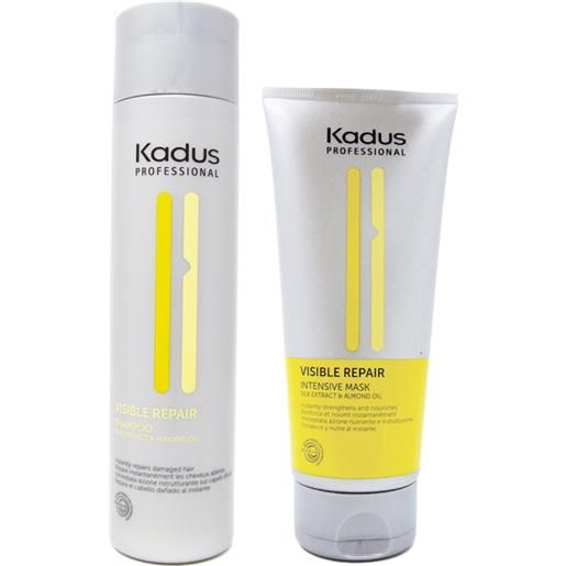 Kadus kit visible repair shampoo + maschera