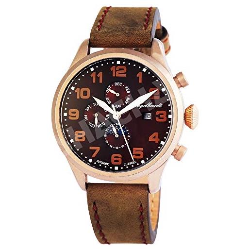 Engelhardt orologio analogico meccanico uomo con cinturino in pelle 3.89537e+11