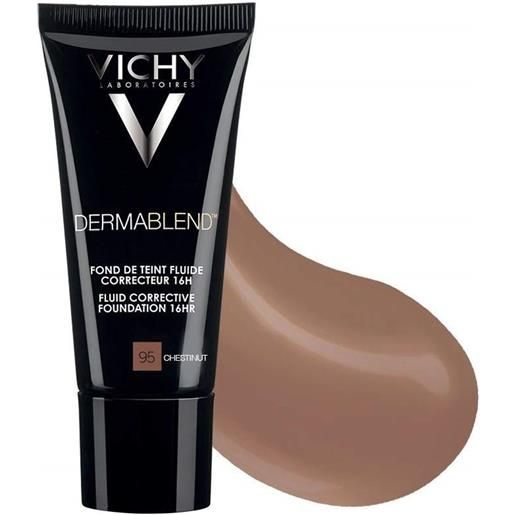 Vichy Make-up vichy dermablend - fondotinta correttore fluido 16h colore 95 chestnut, 30ml