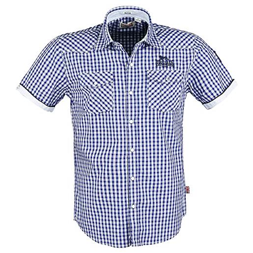 Lonsdale camicia berny blu navy 3xl (uk xxl)