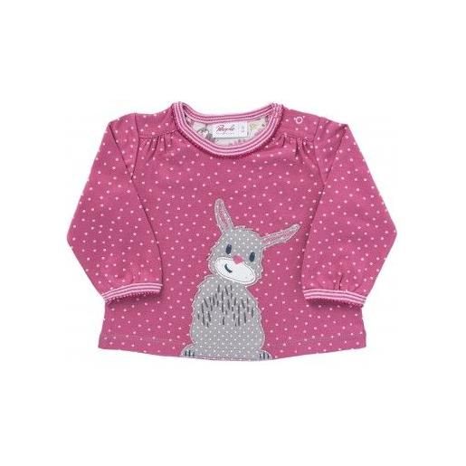 People Wear Organic maglietta baby in cotone bio bunny - col. Rosa pois
