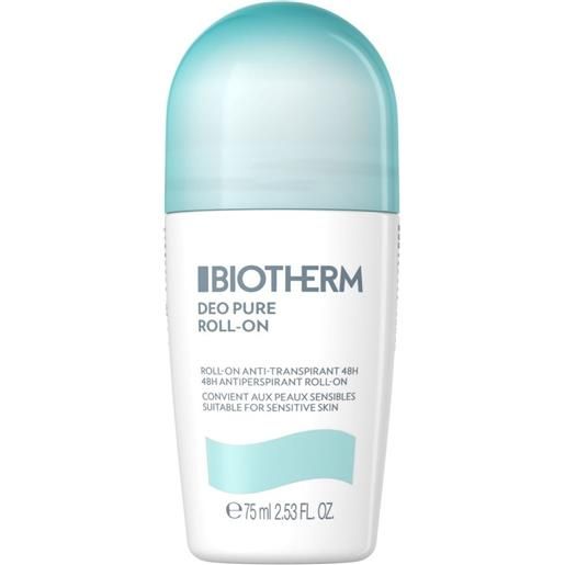 Biotherm deo pure roll-on 75ml deodorante roll-on