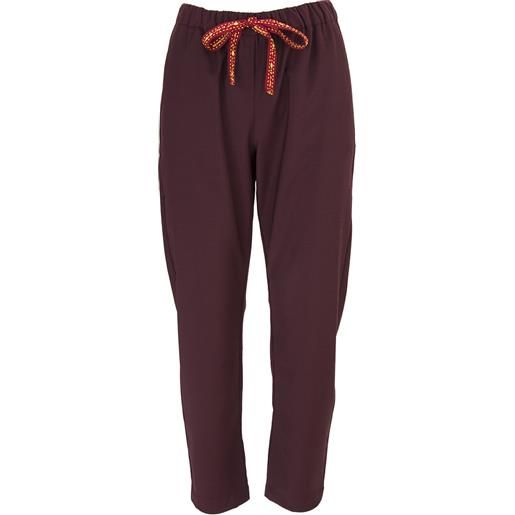 SEMICOUTURE pantaloni donna SEMICOUTURE | y9al05 bordeaux scuro