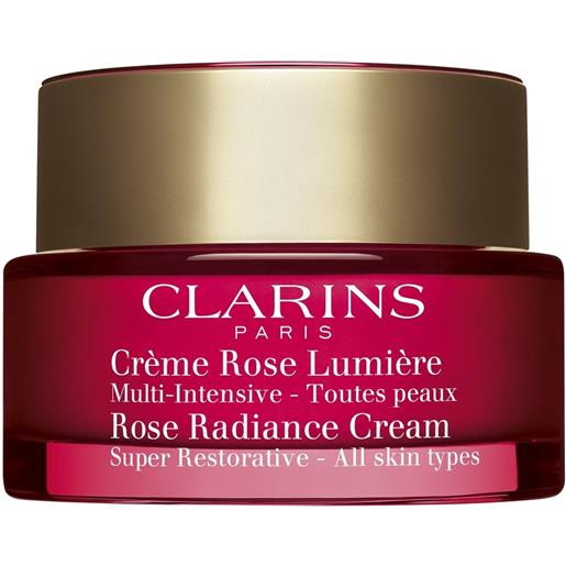 Clarins crème rose lumière 50ml tratt. Lifting viso 24 ore, tratt. Viso 24 ore antirughe, tratt. Viso 24 ore illuminante