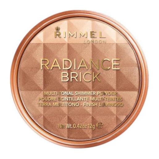 Rimmel London radiance brick bronzer illuminante 12 g tonalità 001 light