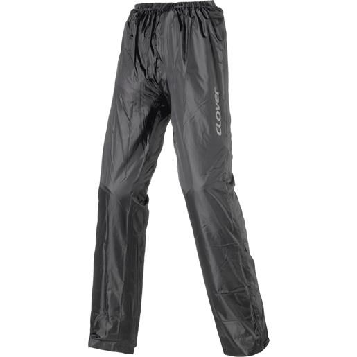 Clover pantalone antipioggia wet pants pro - nero