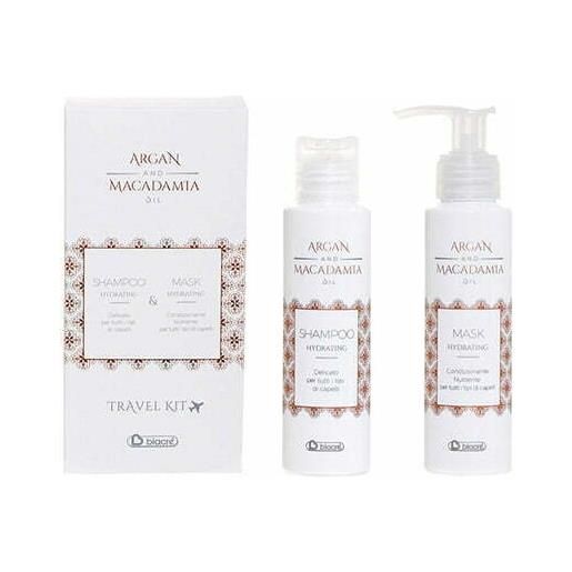 Travel kit shampoo e maschera 100ml argan & macadamia oil