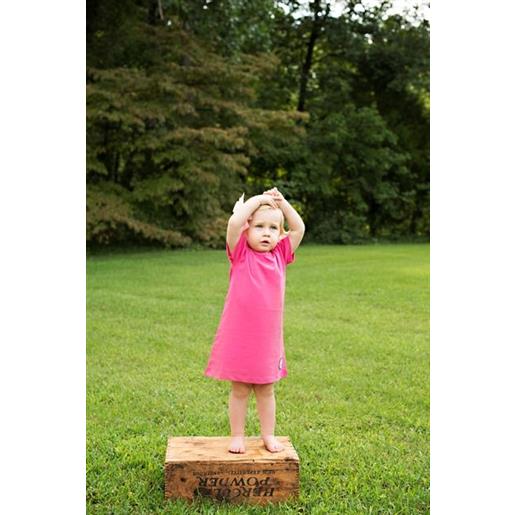 Organickid - vestito gufo rosa 4 anni