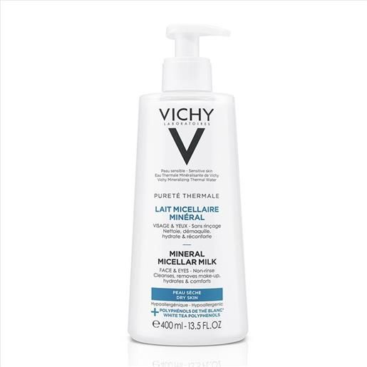 Vichy purete thermale - latte detergente micellare minerale pelle secca, 400ml