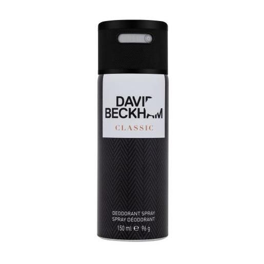 David Beckham classic 150 ml spray deodorante senza alluminio per uomo