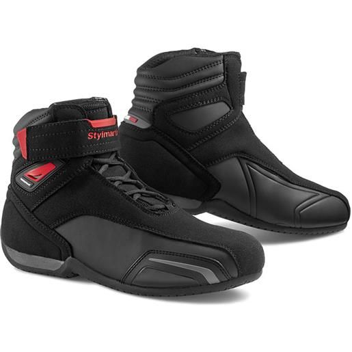 STYLMARTIN scarpe moto stylmartin vector wp nero rosso