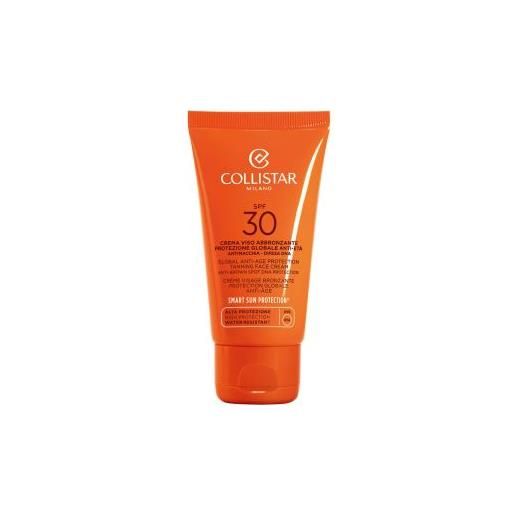 Collistar crema viso abbronzante protezione globale anti-età spf 30 50 ml