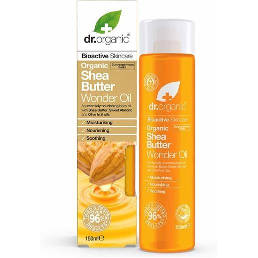 Dr. Organic shea butter - wonder oil olio ultra idratante multiuso, 150ml
