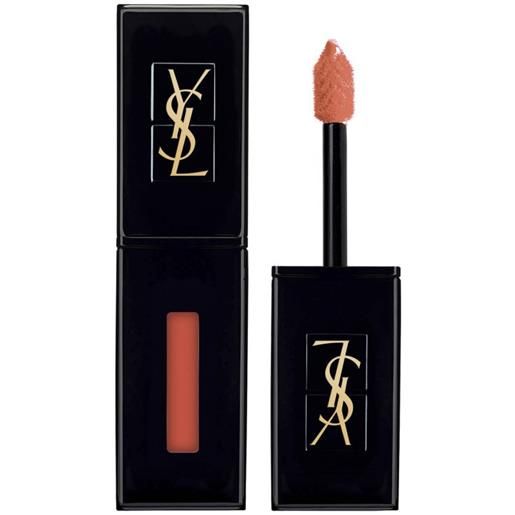 Yves saint laurent labbra rouge pur couture vernis à lèvres vinyl cream, 408-corail-neo-pop