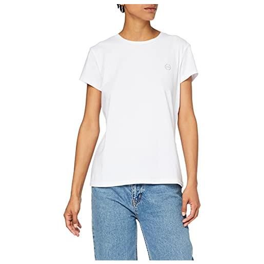 Armani Exchange short sleeve scoop neck t-shirt, donna, bianco, l