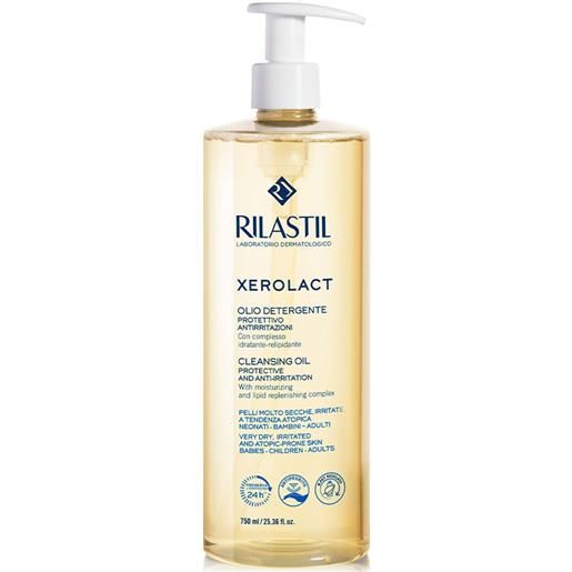 Rilastil xerolact - olio detergente protettivo anti-irritazioni, 750ml