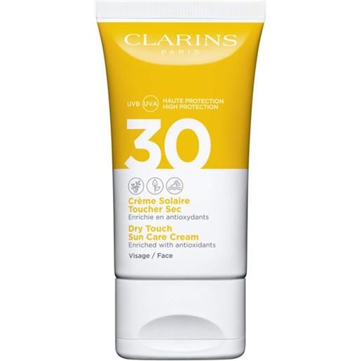 Clarins crème solaire toucher sec visage spf30, 50-ml