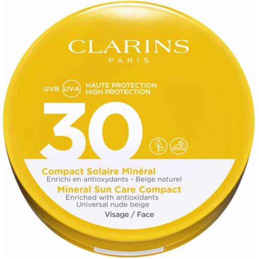 Clarins compact solaire minéral spf30-colorazione universale, 115-ml