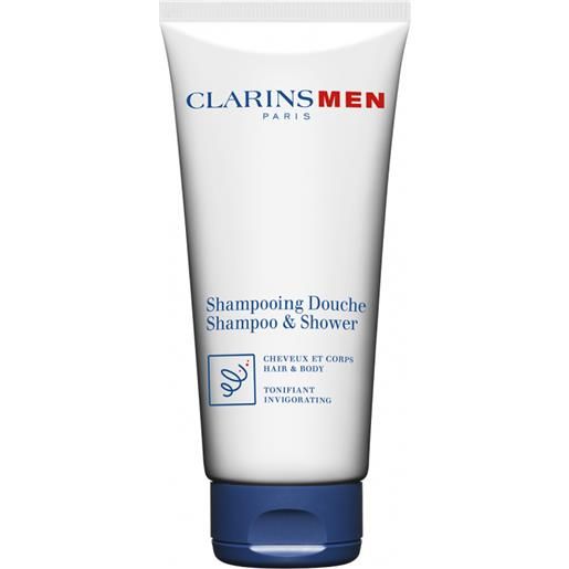 Clarins men wash shampooing idéal shampoo rinfrescante corpo e capelli, 200-ml