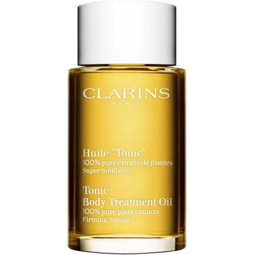 Clarins huile "tonic" olio corpo, 100-ml