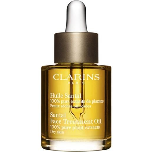 Clarins huile santal pelle secca o arrossata, 30-ml