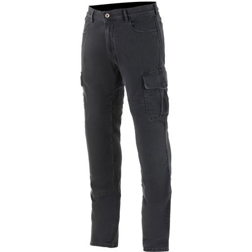 ALPINESTARS jeans alpinestars barton cargo nero rinse plus