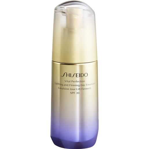 Shiseido uplifting and firming day emulsion spf30 75ml fluido viso lifting, fluido viso antimacchie, fluido viso illuminante, trattamenti protettivi