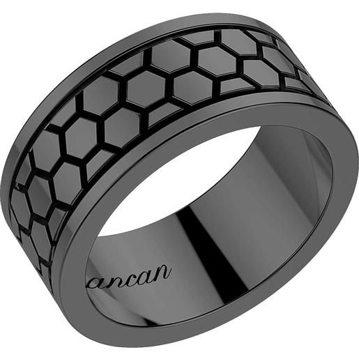 Zancan anello uomo gioielli Zancan total black exa090-n-28