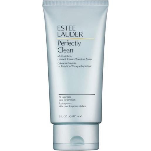 Estèe lauder perfectly clean multi-action creme cleanser/moisture mask crema detergente multi-attiva/maschera idratante, 150-ml