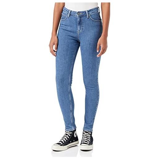 Lee ivy jeans, blu (worn willow), 32w / 33l donna