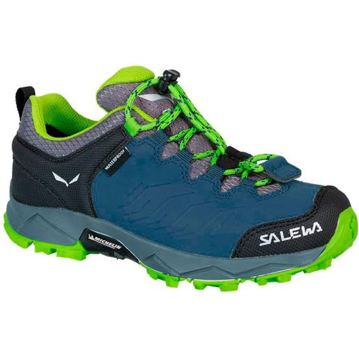 Salewa mtn trainer wp hiking shoes blu eu 28