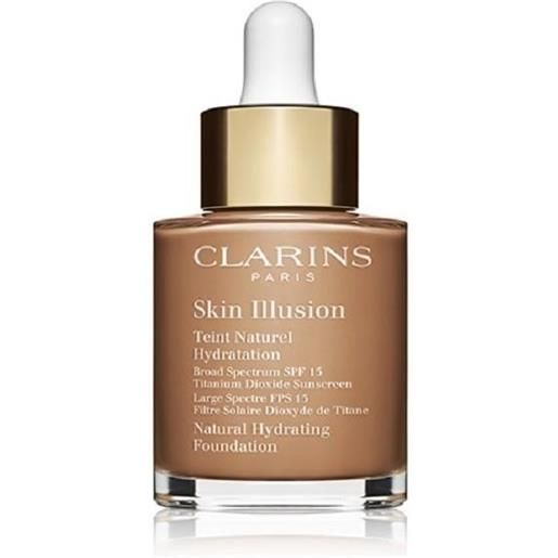CLARINS skin illusion - fondotinta liquido idratante spf 15 n. 112.3 sandalwood