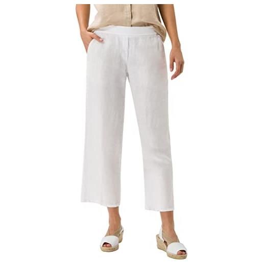 BRAX maine s linen love pantaloni, bianco (white 99), w31/l32 (taglia produttore: 40) donna
