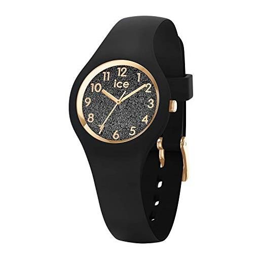 Ice-watch - ice glitter black numbers - orologio nero da donna con cinturino in silicone - 015347 (extra small)