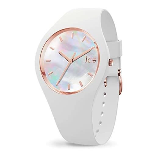 Ice-watch - ice pearl white - orologio bianco da donna con cinturino in silicone - 016936 (medium)