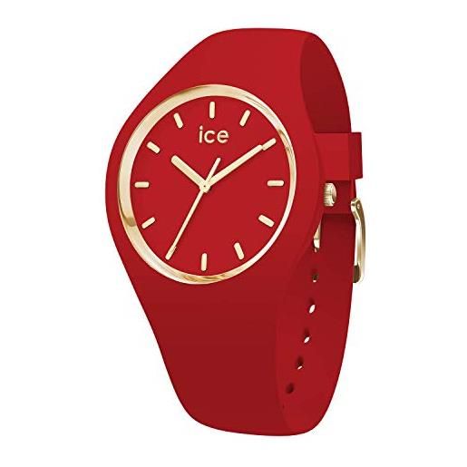 Ice-watch - ice glam colour red - orologio rosso da donna con cinturino in silicone - 016264 (medium)