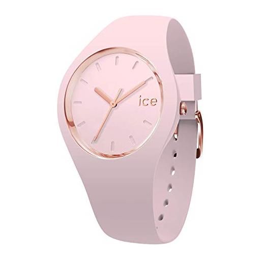 Ice-watch - ice glam pastel pink lady - orologio rosa da donna con cinturino in silicone - 001069 (medium)