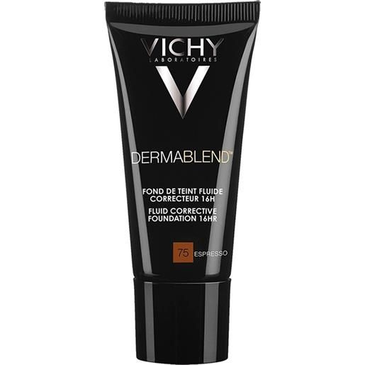 Vichy Make-up linea dermablend fondotinta correttore fluido 30 ml 75 espresso