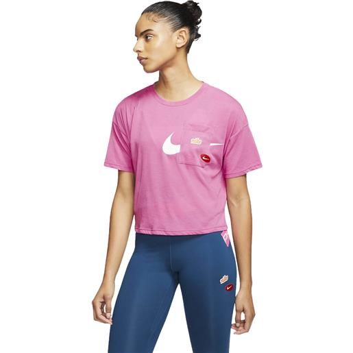 Nike w nk s/s top gx icnclsh wow t-shirt - donna