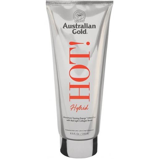 Australian Gold hot!Hybrid maximum tanning energy intensifier with red light collagen boost