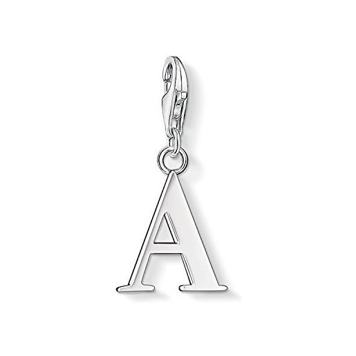 Thomas Sabo charm club pendente da donna a forma di lettera a in argento sterling 925 0175-001-12