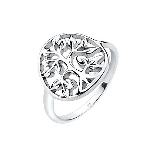 Elli anello da donna in argento 925, albero della vita, misura 12