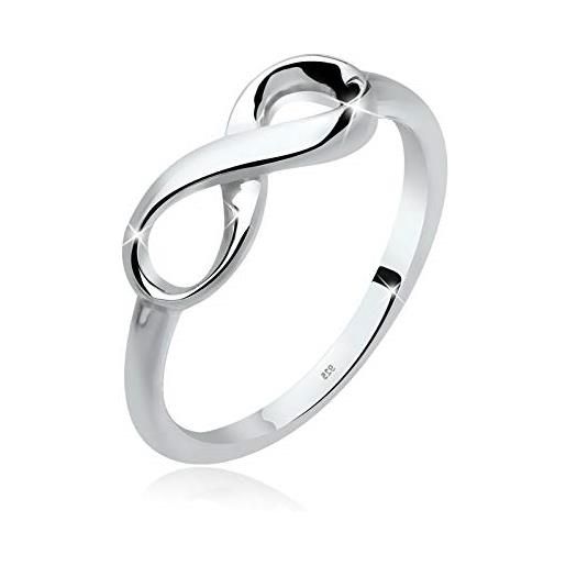 Elli anello donna simbolo infinity tendenza in argento sterling 925, argento (silver)