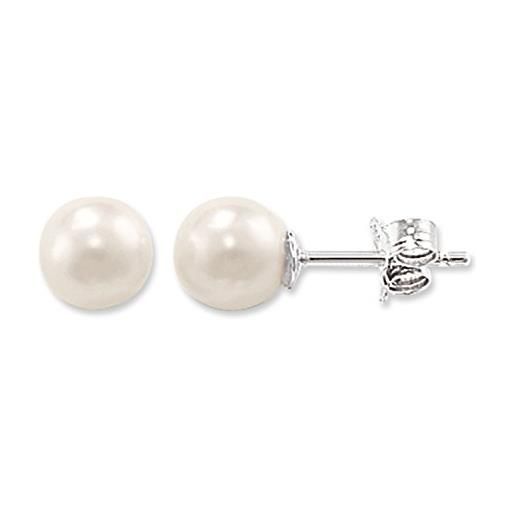 Thomas Sabo orecchini da donna con piccole perle bianche coltivate d'acqua dolce in argento sterling 925 bianco h1430-028-14