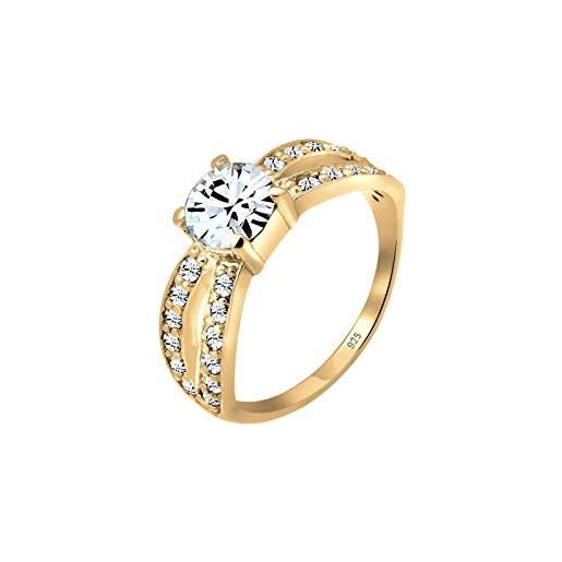 Elli anello solitario da fidanzamento donna argento - 0605572015_56